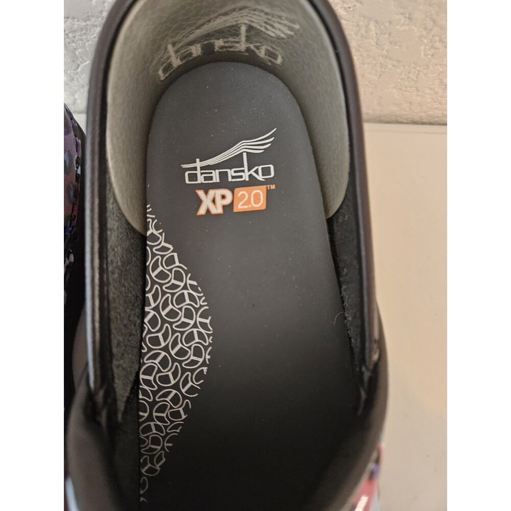 New! Dansko XP 2.0 Purple Leopard Patent Clogs Size 38, US 7.5-8 - Picture 6 of 13
